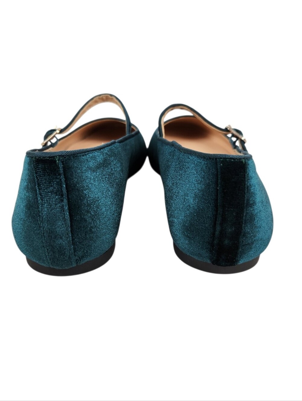 LOFT Brillant Emerald Green Velvet Missy Ballet Flats 751229 NWT Womens Size 8.5 - Picture 7 of 13